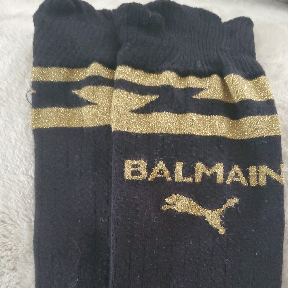 Balmain Black and Gold Men's Socks